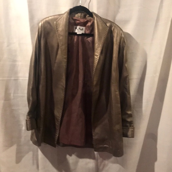 Talk of the Walk metallic vintage jacket blazer SM - Picture 2 of 5